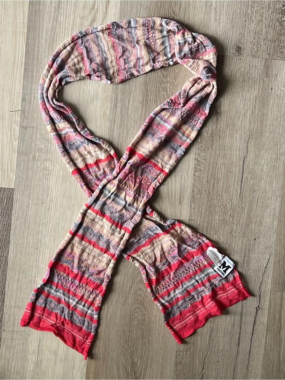 M Missoni Striped Knit Scarf